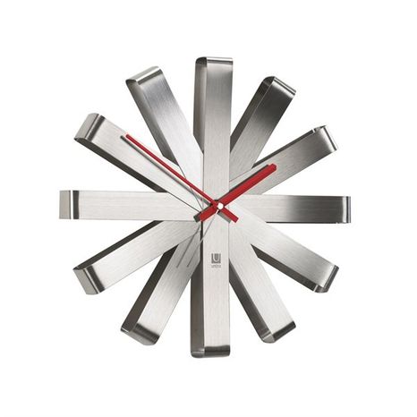 Nástenné hodiny RIBBON 30 cm ocelové