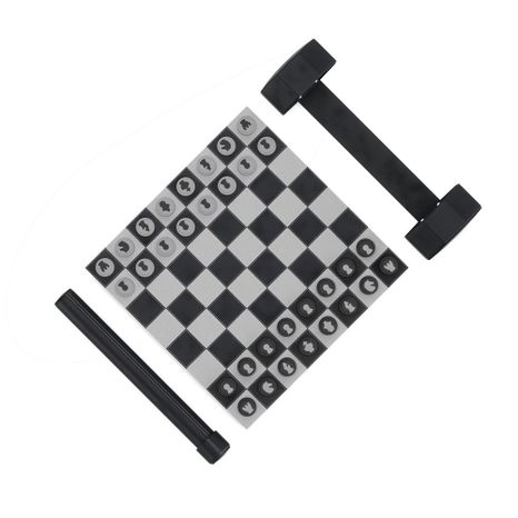 Rolovací prešívaný set šach/dáma ROLZ v čiernobielom prevedení